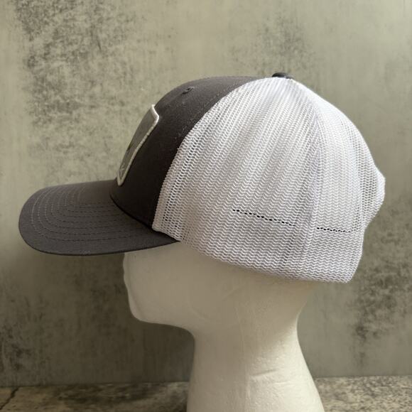 Huk Fishing Gray Trucker Hat Mahi Mahi SnapBack Cap Adjustable - Picture 2 of 7